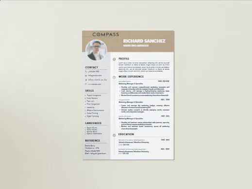 Real estate resume template
